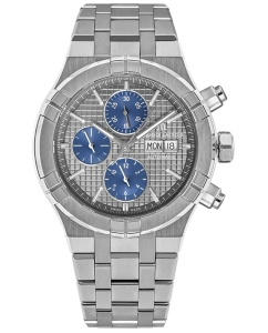 Купить Швейцарские механические титановые наручные часы Maurice Lacroix AI6038-TT03F-330-A с хронографом в E-mobi