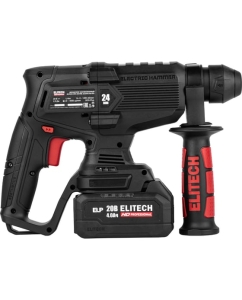 Купить Перфоратор аккумуляторный Elitech HD CRH 2024BL (SDS+, 2,5Дж, 20В, 1х4Ач) 214705  в E-mobi