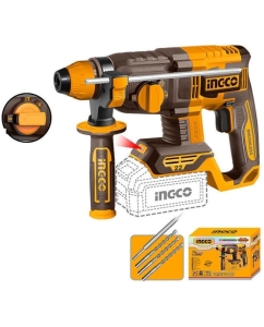 Купить Аккумуляторный перфоратор INGCO 20В 2 Дж, б/щ (4) INDUSTRIAL CRHLI21228 в E-mobi