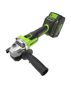 Купить Угловая шлифовальная машина аккумулятор GreenWorks AG590, 24V, б/щет, 125 мм, 8500 об/мин,1х8Ач,ЗУ,  Anti-Kickback, коробка 3201007VUH  в E-mobi