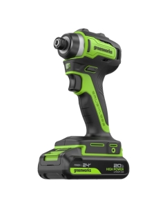 Купить Винтоверт ударный аккумулятор GreenWorks ID3170, 24V, б/щет, 0-3200об/мин, 4000 уд/мин, HEX 1/4, 170Нм,2х2Ач, ЗУ, коробка (3804907VUС) 3804907VUC в E-mobi