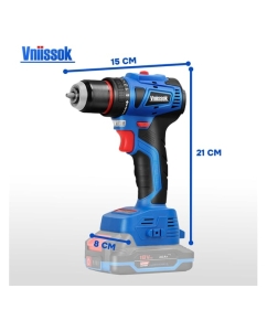 Купить Аккумуляторный бесщеточный шуруповерт Vniissok V-18, 18 В, Li-ion, 2 аккумулятора 2,0 А·ч, 40 Нм, зарядное устройство, 0,8-10 мм, магнитная бита, в кейсе V0018  в E-mobi