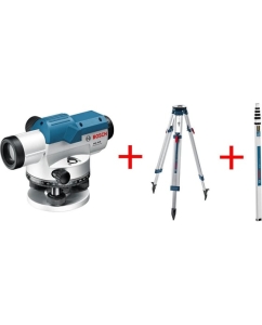 Купить Оптический нивелир Bosch GOL 26D + штатив BT160 + рейка GR500 0.601.068.002 в E-mobi