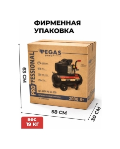 Купить Поршневой масляный компрессор Pegas pneumatic Professional 24-320 6624  в E-mobi
