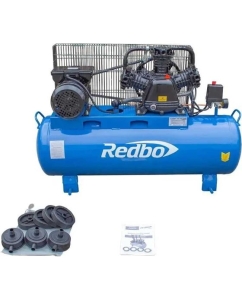 Купить Компрессор масляный ременной Redbo ACO-100/2400B (2.4кВт, 380л/мин, 100л, 3 цилиндра, ремень) 39785  в E-mobi