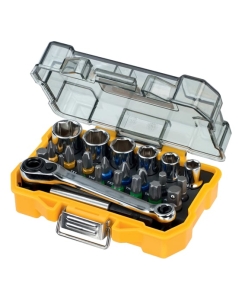 Купить Набор бит и торцевых головок DEWALT HIGH PERFORMANCE DT71516, 25 мм, 24 предмета DT71516-QZ  в E-mobi