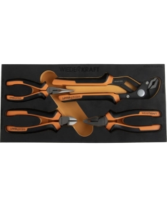 Купить Набор шарнирно-губцевого инструмента WIEDERKRAFT в ложементе, 4 предмета WDK-3703PHL в E-mobi