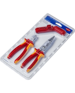 Купить Набор VDE для электромонтажа Knipex KN-1386200, KN-169501SB, KN-7006160 3 предмета KN-003130BKV01  в E-mobi