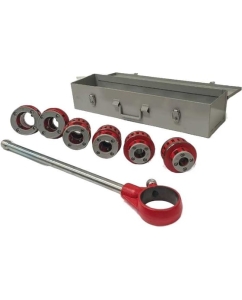 Купить Ручной клупп TD-tools 12R, набор BSPT 1/2-2 в стальном кейсе TD-12R  в E-mobi
