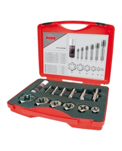Купить Набор метчиков и плашек Ruko G 1/8-1.0 HSS-G 13пр 245059 в E-mobi
