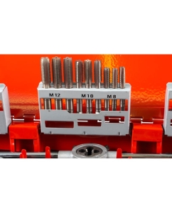 Купить Резьбонарезной набор M3-M12 HSS метчики+плашки+воротки+сверла, 44шт RUKO 245030  в E-mobi
