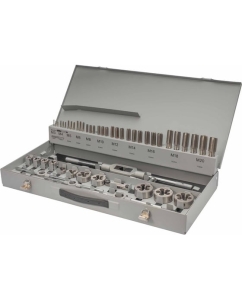 Купить Набор метчиков и плашек MASTER-TOOL HSS-G M3 -M20 56пр 1017601010004 в E-mobi