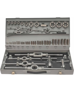 Купить Набор метчиков и плашек MASTER-TOOL HSS-G M3 -M20 56пр 1017601010004  в E-mobi