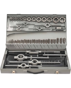 Купить Набор метчиков и плашек MASTER-TOOL HSS-G M3 -M24 64пр 1017701010004  в E-mobi