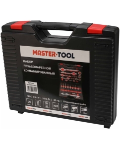 Купить Набор метчиков и плашек MASTER-TOOL 46пр UNC 1/4 -1.0 HSS-G 1014901010005  в E-mobi