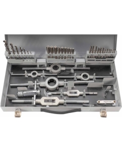 Купить Набор метчиков и плашек MASTER-TOOL HSS-G M3 -M12 45пр 1017501010002  в E-mobi