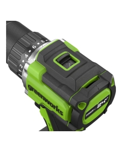 Купить Дрель-шуруповерт аккумулятоный Greenworks DD560, 24V, б/щет, 30/60 Нм,13мм, Anti-kickback,2х2Ач,ЗУ,кор () 3708407VUC  в E-mobi