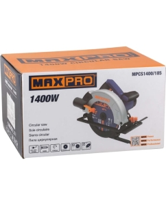 Купить Пила циркулярная MAX-PRO 1400 Вт, 185/20 мм, 4700 об/мин, 4,3 кг, коробка 85190  в E-mobi