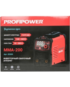 Купить Сварочный инвертор Profipower с большом цифровом дисплеем MMA-200 IGBT (140-240В,200A) E0300  в E-mobi
