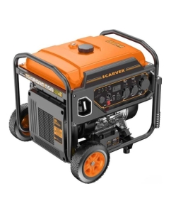 Купить Генератор CARVER PPG-15000IR инверт. (10/11кВт, 220В, 2х16А+32А, USB, ATS-порт, диспл, колеса, э/ст.) 6ш/п 01.020.00075 в E-mobi