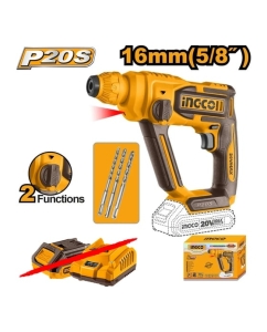 Купить Перфоратор INGCO SDS+, 2,5Дж, акк, б/щ, P20S(20В) CRHLI26208  в E-mobi