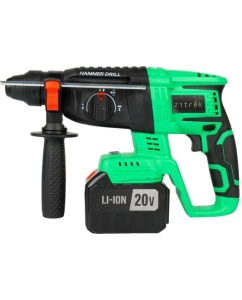 Купить Перфоратор аккумуляторный Zitrek ZKCH20 PRO (20В, Li-ion 2x6.0Ач, з/у, кейс) 083-1060  в E-mobi