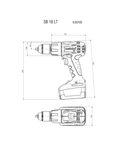 Купить Аккумуляторный ударный винтоверт Metabo SB 18 LT 602103510  в E-mobi