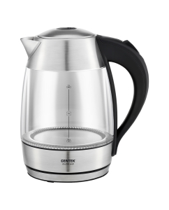 Купить Чайник электрический Centek CT-0012 1.7 л серебристый, прозрачный в E-mobi