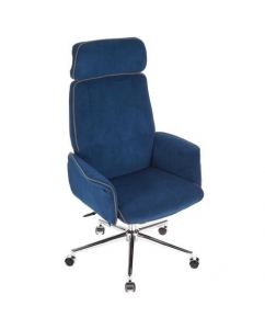 Купить Кресло офисное Tetchair CHARM ФЛОК синий в E-mobi