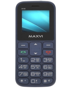 Купить Сотовый телефон Maxvi B100 синий в E-mobi