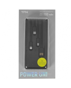 Купить Портативный аккумулятор TFN UNI 20 черный в E-mobi