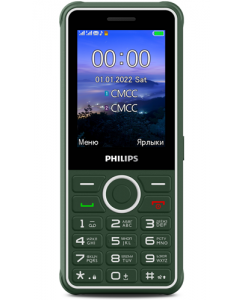 Купить Сотовый телефон Philips E2301 зеленый в E-mobi