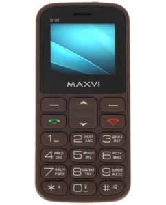 Купить Сотовый телефон Maxvi B100 коричневый в E-mobi