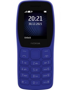 Сотовый телефон Nokia 105SS (2022) синий | emobi