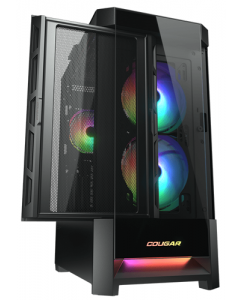 Корпус Cougar Duoface RGB [385ZD10.0011] черный | emobi