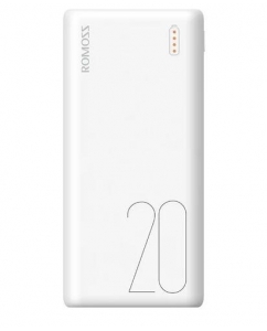 Купить Портативный аккумулятор Romoss Simple 20 белый в E-mobi