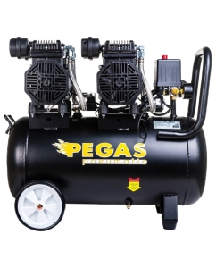 Купить Малошумный безмасляный компрессор Pegas pneumatic PG-2800*2 проф серия 2.8кВт, 365 л/мин,50л 6621 в E-mobi