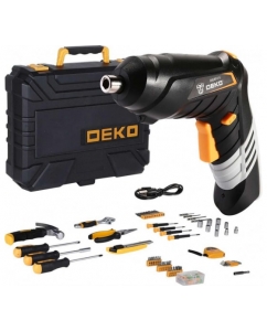 Купить Аккумуляторная отвертка DEKO DKS4FU-Li в кейсе, набор инструментов 112 предметов 063-4153 в E-mobi