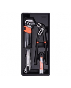 Набор инструментов HARDEN 21 предмет: клещи переставные, ключи имбусовые, нож с лезвиями 520647 | emobi