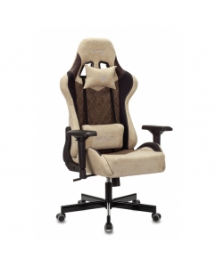 Купить Кресло геймерское Zombie VIKING 7 KNIGHT BR FABRIC коричневый текстиль/эко.кожа в E-mobi