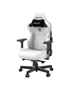 Купить Кресло игровое ANDASEAT Anda Seat Kaiser 3, цвет белый, размер XL (180кг), материал экокожа (модель AD12) в E-mobi