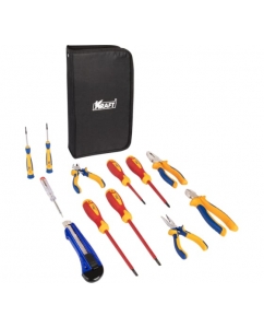 Купить Набор инструмента для электрика KRAFT 12 предметов сумка KT 703014 в E-mobi