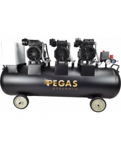 Малошумный компрессор Pegas pneumatic PG-4200 120л, 460 л/мин, 4.2квт безмасляный 6623 | emobi