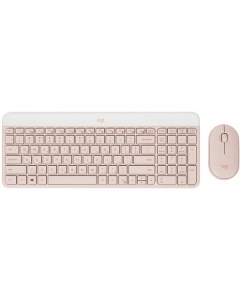 Купить Клавиатура+мышь беспроводная Logitech Slim Wireless Desktop MK470 розовый в E-mobi