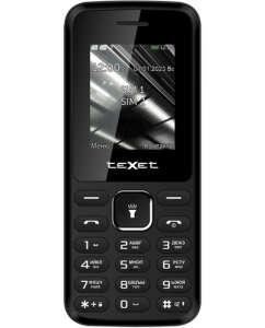 Купить Сотовый телефон teXet TM-118 черный в E-mobi