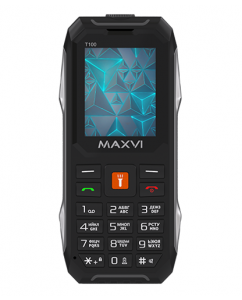 Купить Сотовый телефон Maxvi T100 черный в E-mobi