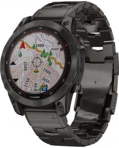 Купить Спортивные часы Garmin Fenix 7 Sapphire Solar + доп. ремешок в E-mobi