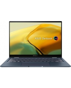 Ноутбук ASUS Zenbook 14 Flip OLED UP3404VA-KN026W, 14",  трансформер,  OLED, Intel Core i7 1360P, Intel Evo, 12-ядерный, 16ГБ LPDDR5, 1ТБ SSD,  Intel Iris Xe graphics , синий  | emobi
