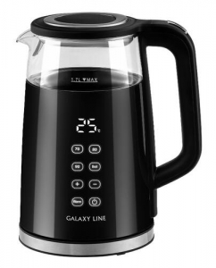 Купить Электрочайник Galaxy LINE GL 0342 черный в E-mobi