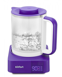 Электрочайник Kitfort КТ-6191 фиолетовый | emobi